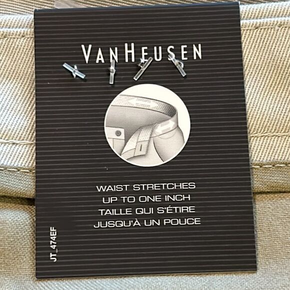 NEW Van Heusen Mens Classic Fit Khaki Pants - Picture 4 of 9